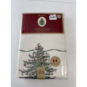 Spode Christmas Tree Tablecloth Oblong 60” x 102” New seats 8-10